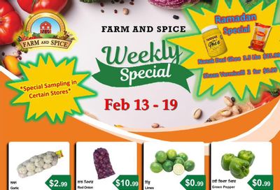Farm And Spice Grocers Flyer February 13 to 19
