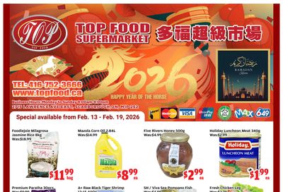 Top Food Supermarket Flyer February 13 to 19