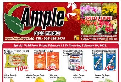 Ample Food Market (Brampton) Flyer February 13 to 19