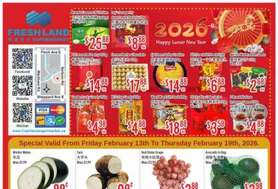 FreshLand Supermarket Flyer February 13 to 19