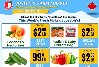 Joseph's Farm Market Flyer February 13 to 18