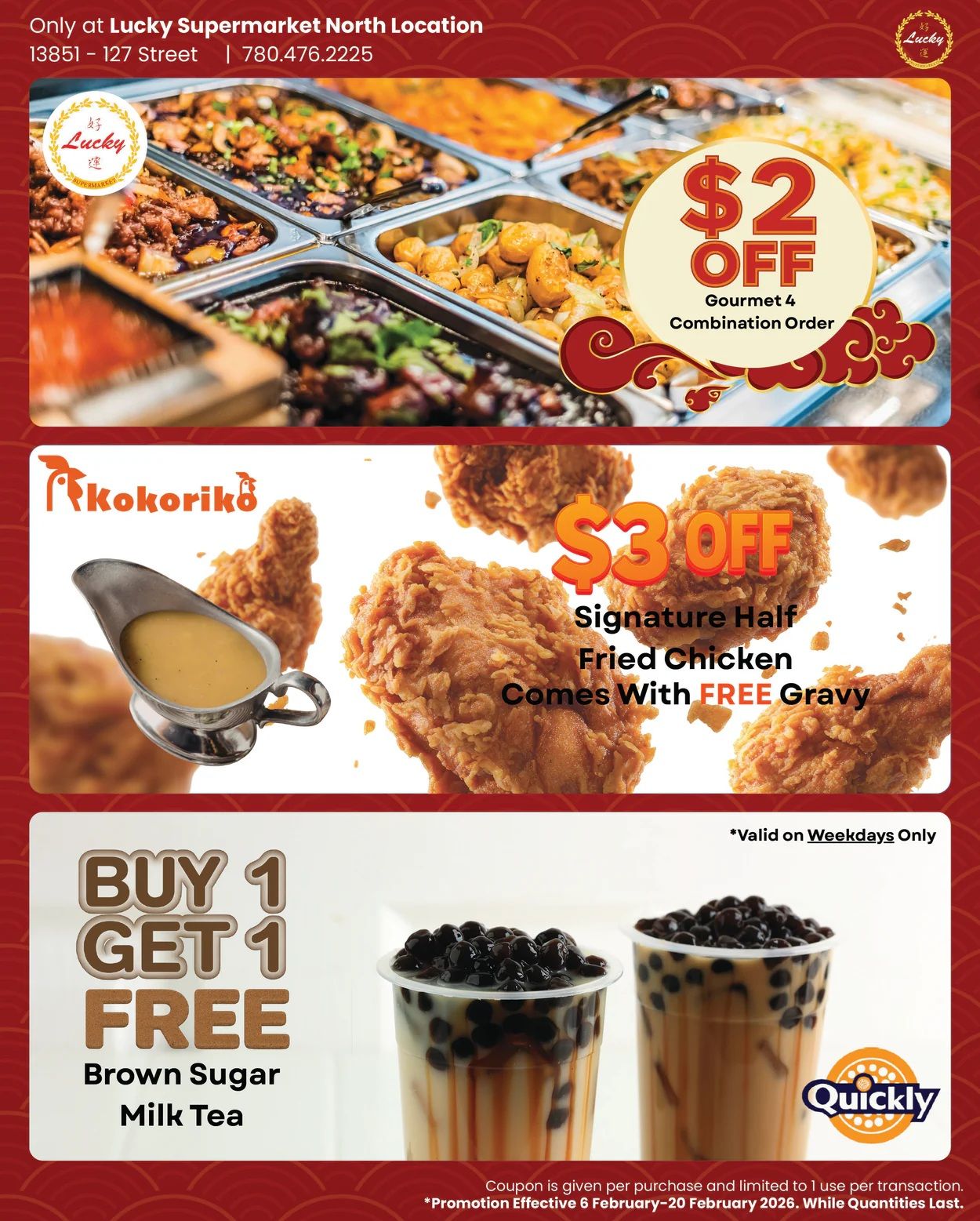 Lucky Supermarket (Edmonton) Flyer February 13 to 19