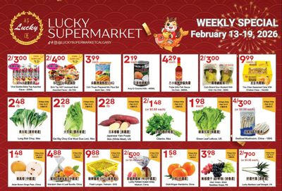Lucky Supermarket (Calgary) Flyer February 13 to 19