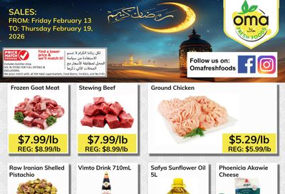 Oma Fresh Foods Flyer February 13 to 19
