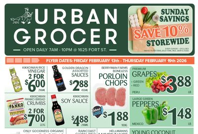 Urban Grocer Flyer February 13 to 19