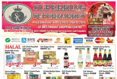 Superking Supermarket (London) Flyer February 13 to 19