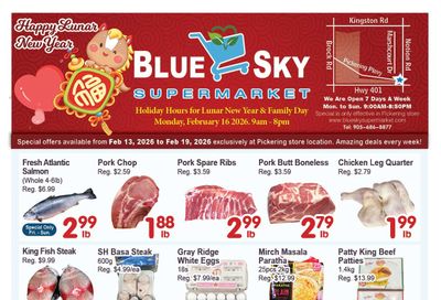 Blue Sky Supermarket (Pickering) Flyer February 13 to 19