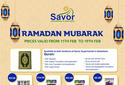 Savor Supermarket Flyer February 11 to 19
