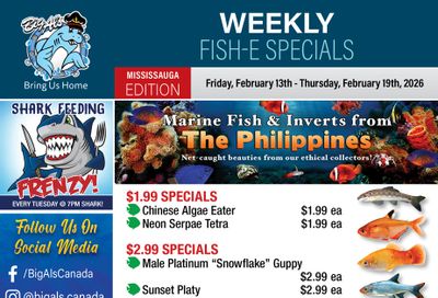 Big Al's (Mississauga) Weekly Specials February 13 to 19