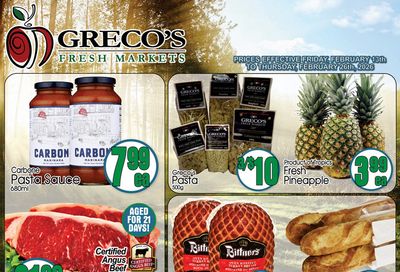Greco's Fresh Market Flyer February 13 to 26