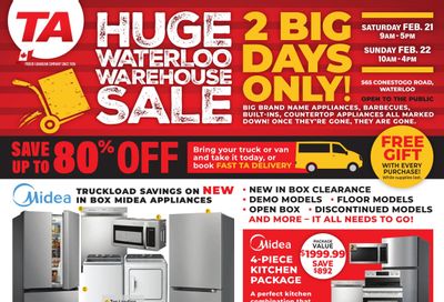 TA Appliances Flyer February 21 and 22