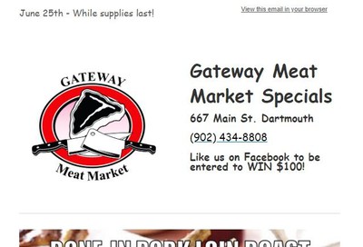 Gateway Meat Market Flyer June 25 to July 1