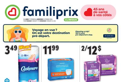 Familiprix Clinique Flyer February 19 to 25