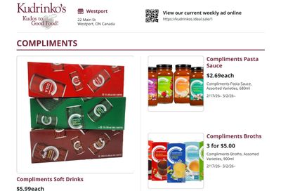 Kudrinko's Flyer February 17 to March 2