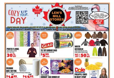 Len's Mill Stores Flyer February 16 to March 1