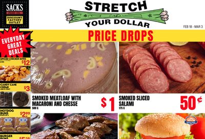 Sacks Food Co. Flyer February 18 to March 3