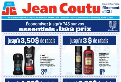 Jean Coutu Unilever Flyer February 19 to March 4