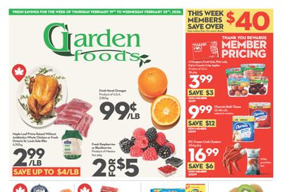 Garden Foods Flyer February 19 to 25