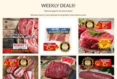 Robert's Fresh and Boxed Meats Flyer February 16 to 23