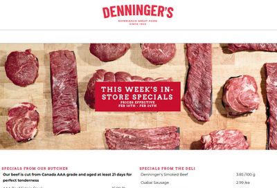 Denninger's Weekly Specials February 18 to 24
