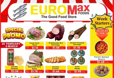 EuroMax Foods Bi-Weekly Flyer February 18 to March 3