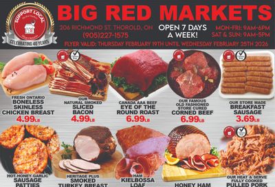 Big Red Markets Flyer February 19 to 25