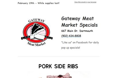 Gateway Meat Market Flyer February 19 to 25