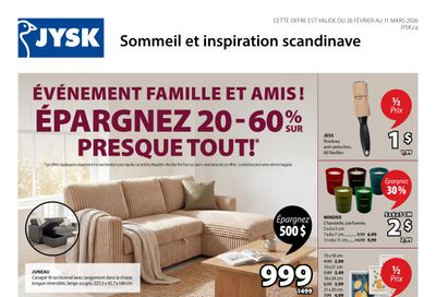 JYSK (QC) Flyer February 26 to March 11