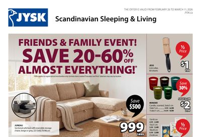 JYSK Flyer February 26 to March 11