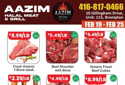 Aazim Halal Meat & Grill Flyer February 19 to 25