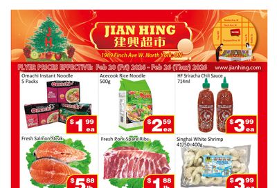 Jian Hing Supermarket (North York) Flyer February 20 to 26