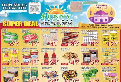 Sunny Foodmart (Don Mills) Flyer February 20 to 26