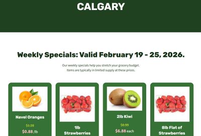 H&W Produce Flyer February 19 to 25