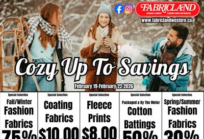 Fabricland (St. Catharines, Welland) Flyer February 19 to 22