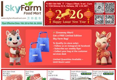 SkyFarm Food Mart Flyer February 20 to 26