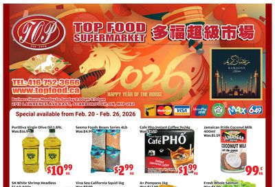 Top Food Supermarket Flyer February 20 to 26