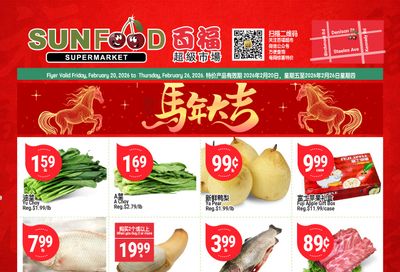 Sunfood Supermarket Flyer February 20 to 26