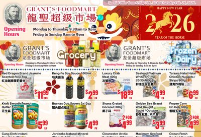 Grant's Food Mart Flyer February 20 to 26