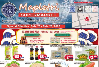 Mapletri Supermarket Flyer February 20 to 26