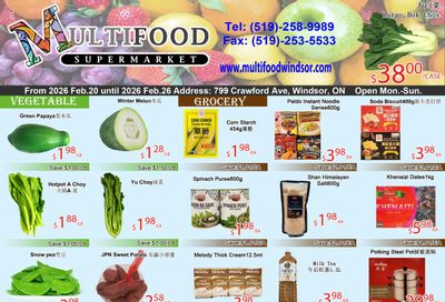 MultiFood Supermarket Flyer February 20 to 26