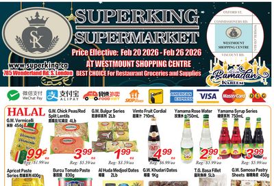 Superking Supermarket (London) Flyer February 20 to 26