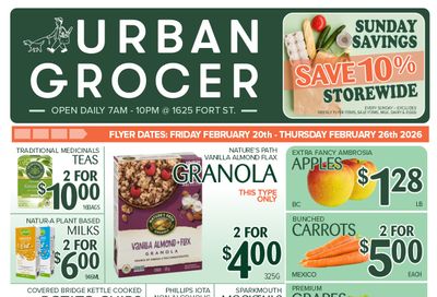 Urban Grocer Flyer February 20 to 26