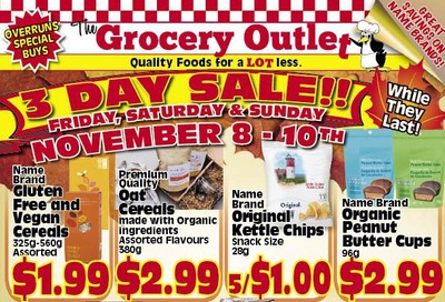 The Grocery Outlet 3-Day Sale Flyer November 8 to 10