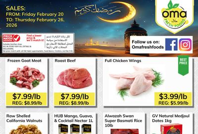 Oma Fresh Foods Flyer February 20 to 26