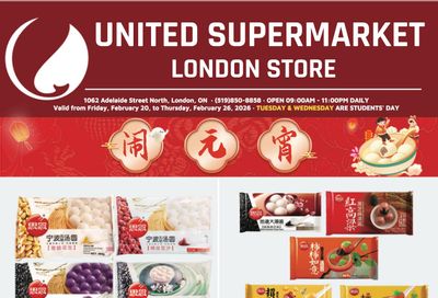 United Supermarket (London) Flyer February 20 to 26