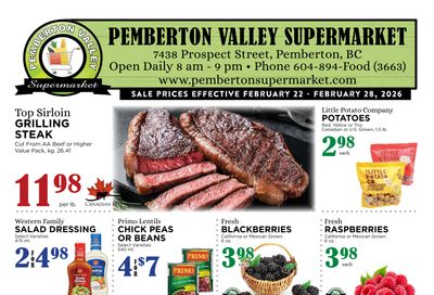 Pemberton Valley Supermarket Flyer February 22 to 28