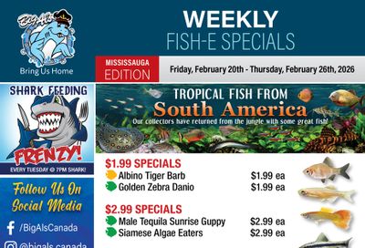 Big Al's (Mississauga) Weekly Specials February 20 to 26