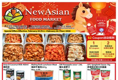 New Asian Food Market Flyer February 20 to 26