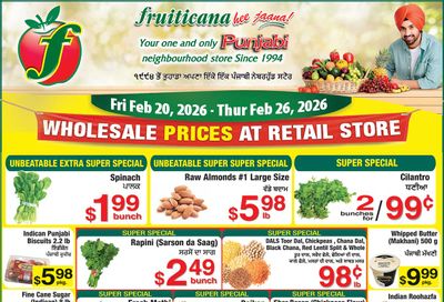 Fruiticana (Kelowna) Flyer February 20 to 26
