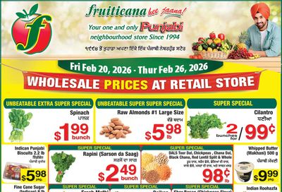 Fruiticana (Edmonton) Flyer February 20 to 26